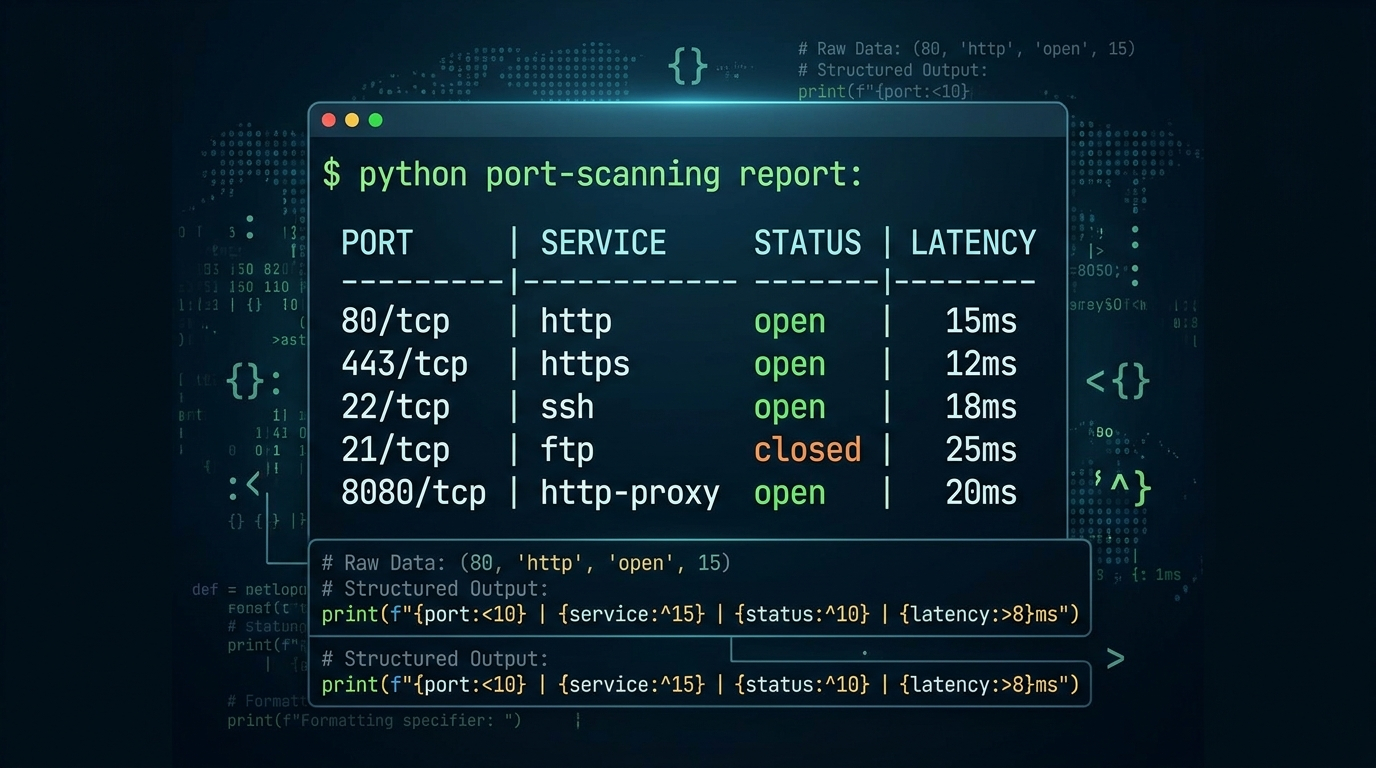 Python for Cybersecurity - Formatting Console Output